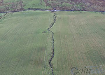 Aerial photo of field
